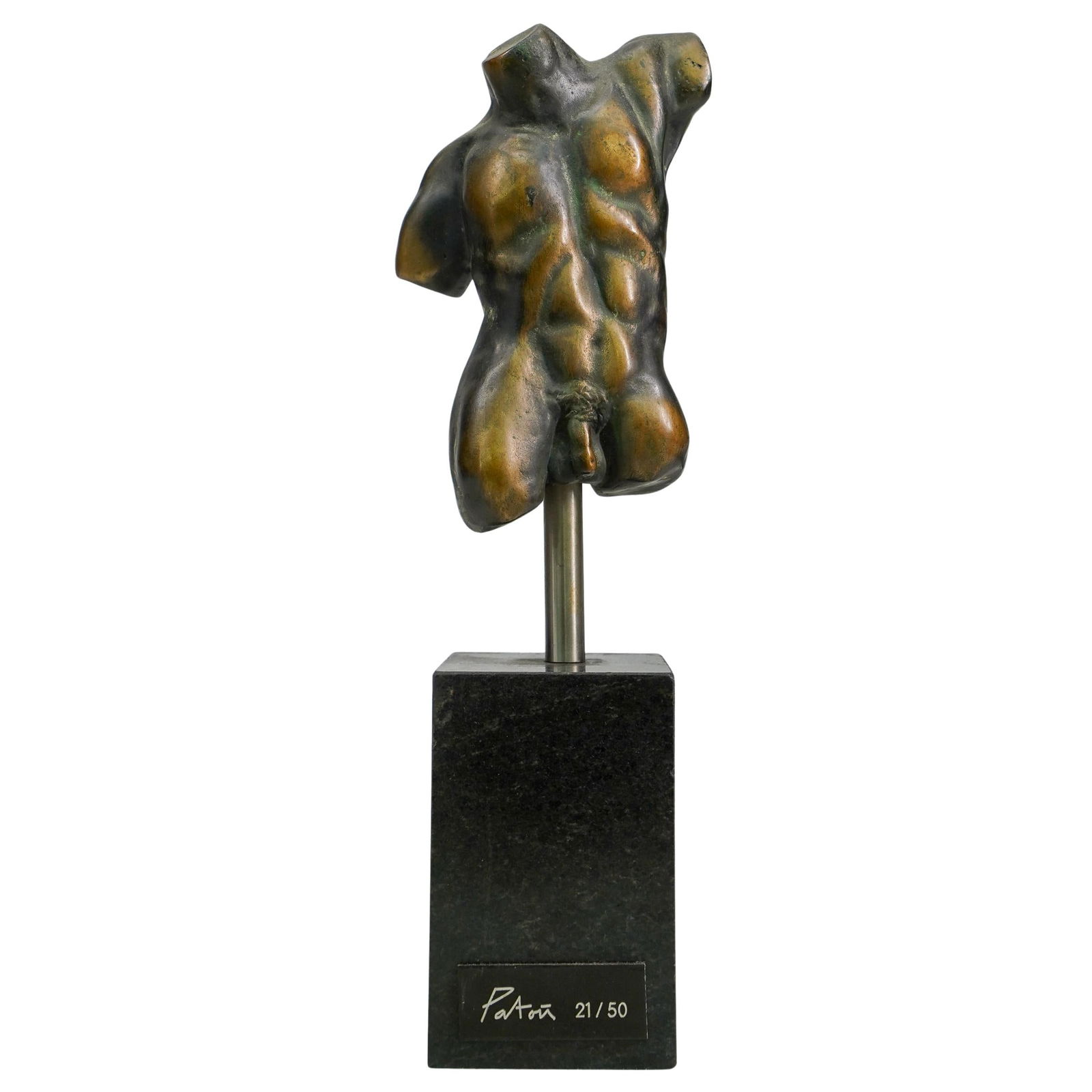 Bronze Male Torso Sculpture (1 of 5)
