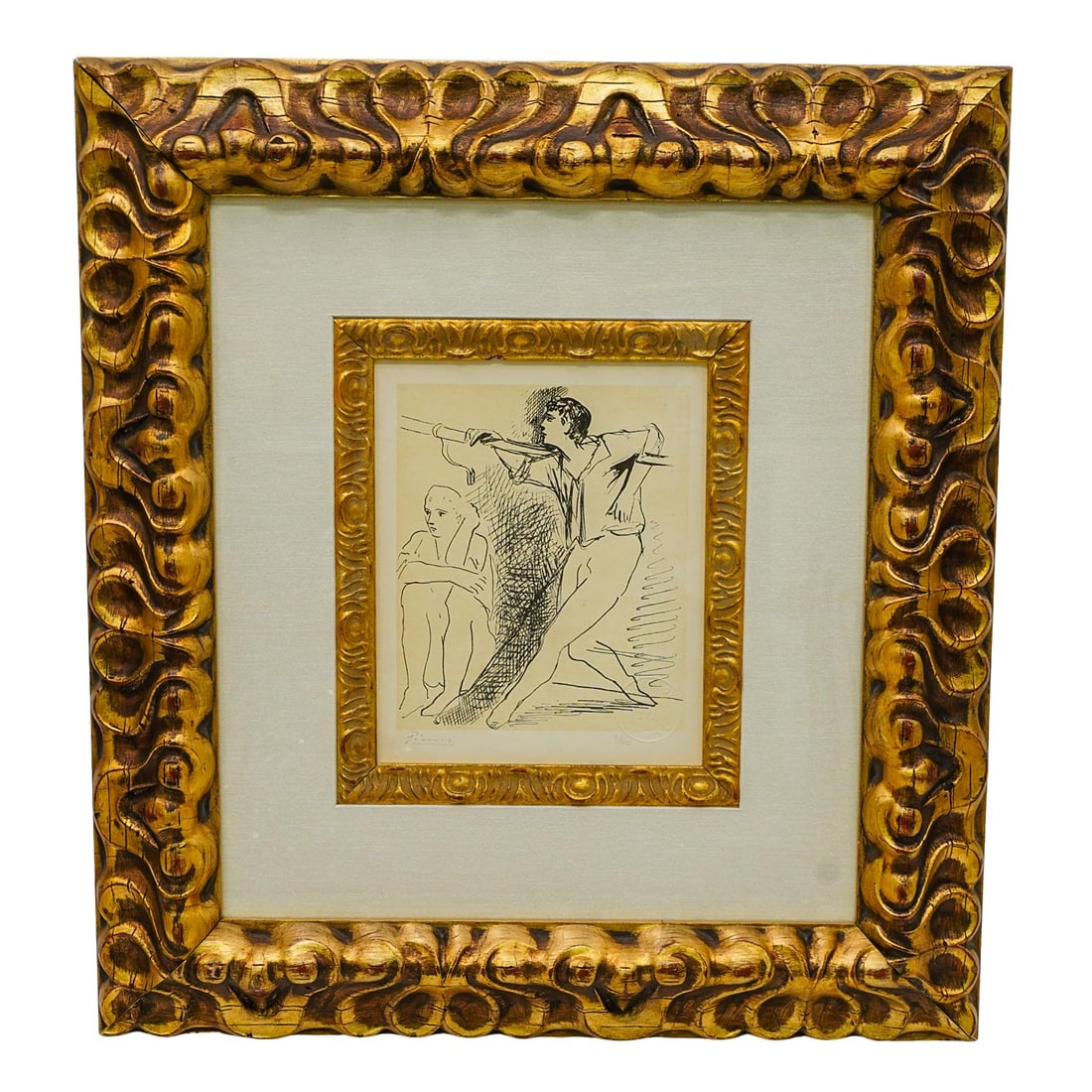 Pablo Picasso (Spanish, 1881-1973) "Two Dancers" Lithograph (1 of 5)