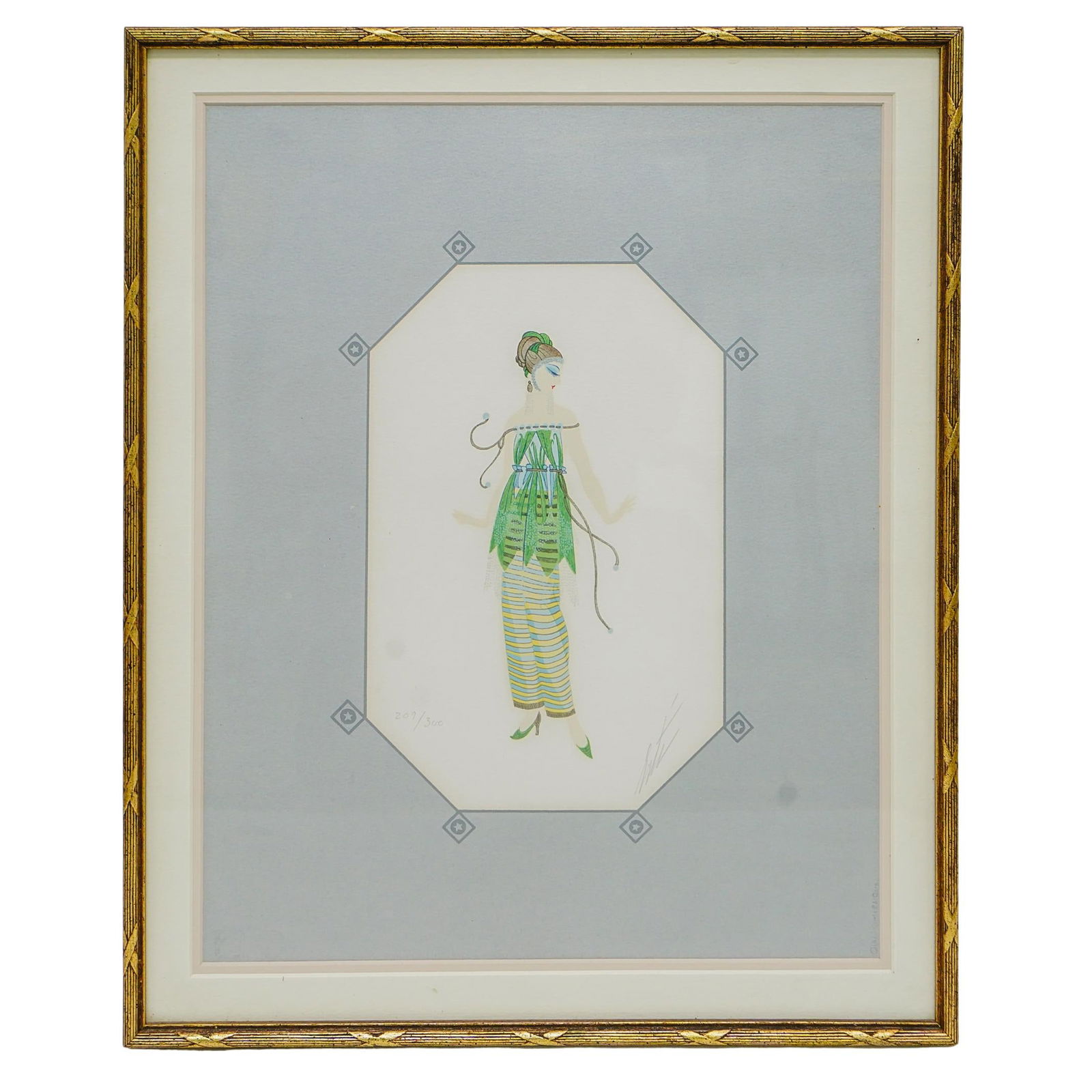 Romain de Tirtoff Erte "Dinarzade" Limited Edition Color Serigraph (1 of 5)