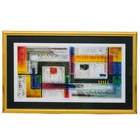 Marvin Murf Murphy (USA. 1958) "Tribal Path" Mixed Media