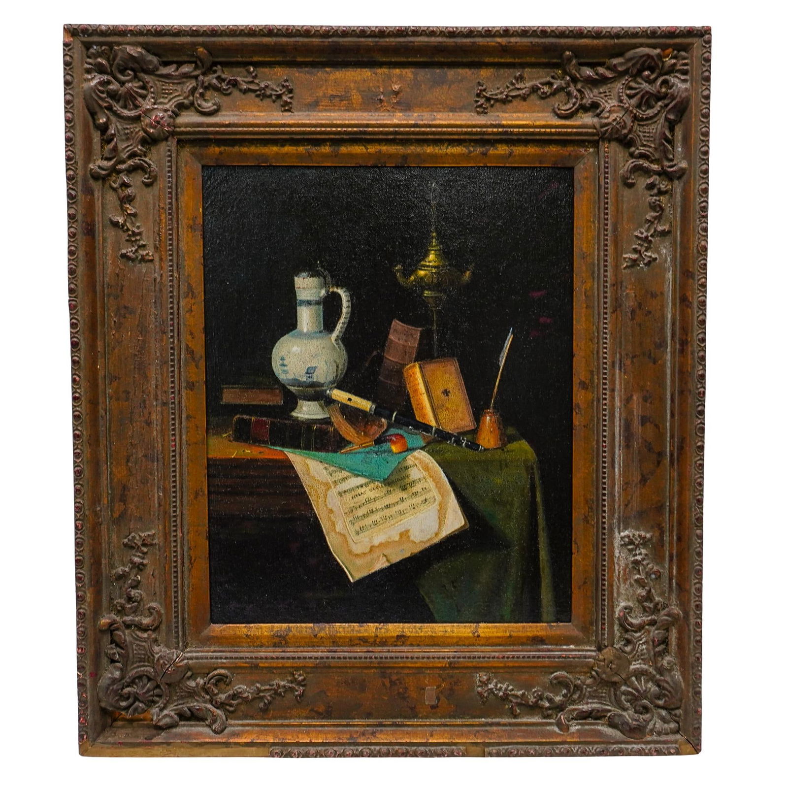 Att. William M Harnett "Still Life" Painting (1 of 7)