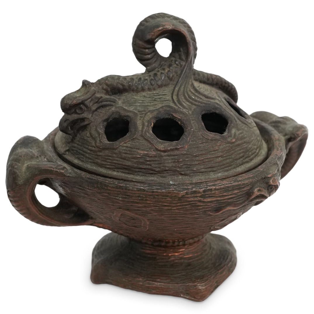 Copper Snake Incense Bowl (1 of 6)