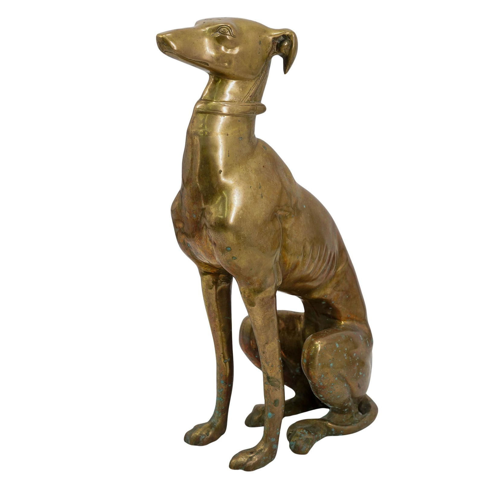 Brass Statue of a Greyhound (1 of 6)