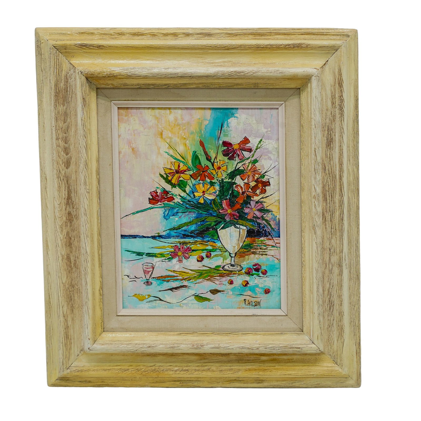 R. Hilson Oil On Panel Still Life Painting (1 of 6)