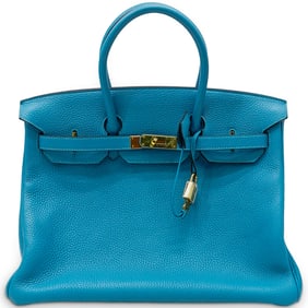 Hermes Birkin Zanzibar Blue Bag
