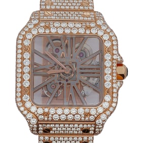 Cartier Santos De Cartier Skeleton Watch