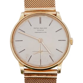 Patek Phillipe Geneve Tiffany & Co. 18k Gold Watch