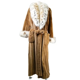Donald Deal Full Length Mink Fur Coat