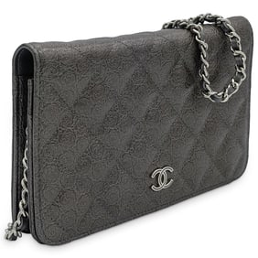 Rare Chanel Camillia Rose Wallet On Chain