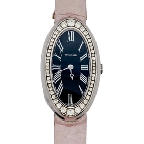 Tiffany & Co. 18k White Gold & Diamond Ladies Watch