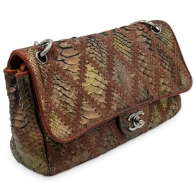 Rare Chanel Python Jumbo Flap