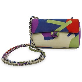 Chanel Multicolor Satin Mini Messenger Pouch
