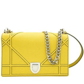 Christian Dior Grained Calfskin Diorama Bag