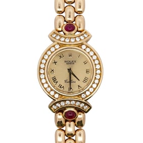 18k Gold Rolex Ladies Cellini Wristwatch (5184)