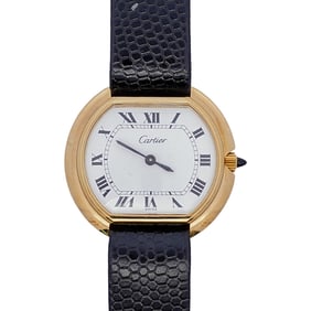 Cartier 18k Electroplated Ellipse Ladies Watch