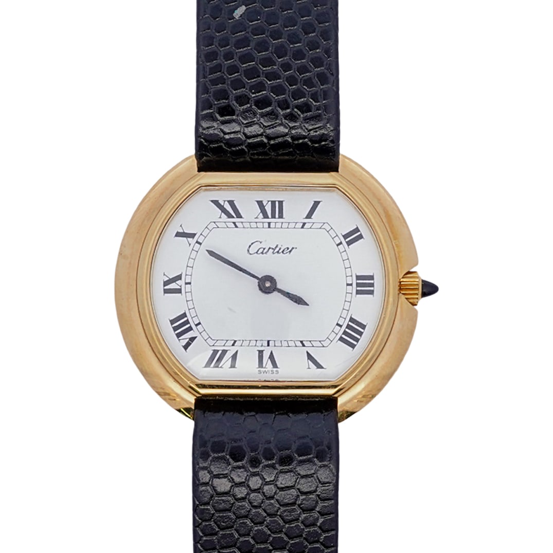 Cartier 18k Electroplated Ellipse Ladies Watch (1 of 5)