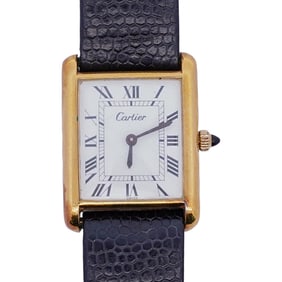 Cartier Tank Must de Cartier Gold Plated Watch