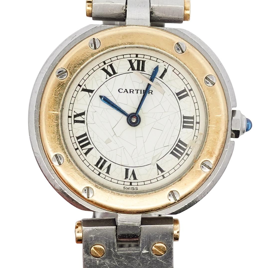 Cartier Santos 18k Gold and Stainless Steel Watch (1 of 6)