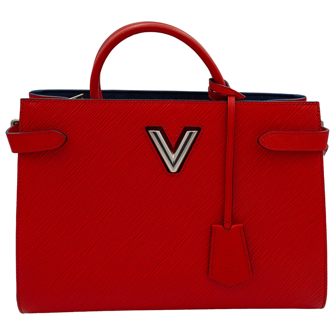 Louis Vuitton Red Twisted Tote (1 of 9)