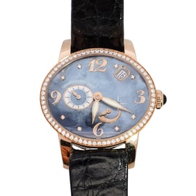 Girard Perregaux 18k Gold and Cats Eye Watch