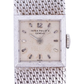 Vintage Patek Philippe 18k White Gold Ladies Watch