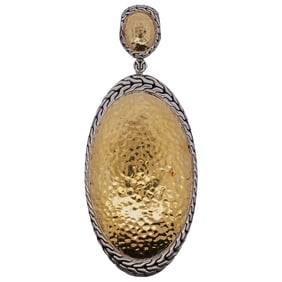 John Hardy Sterling Silver & 22k Gold Pendant