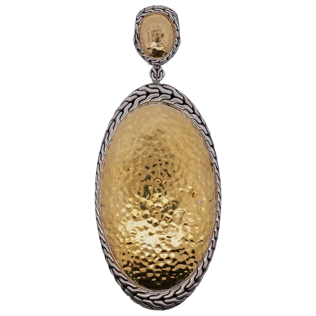John Hardy Sterling Silver & 22k Gold Pendant (1 of 4)