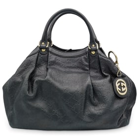 Gucci Guccissima Sukey Tote Black