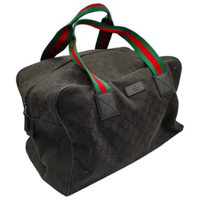 Gucci Web Carry-On Canvas Duffle Bag