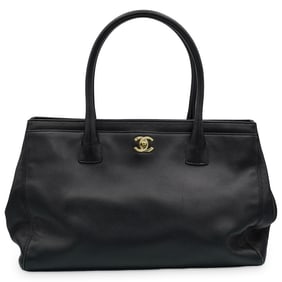 Chanel Caviar Cerf Executive Shopper Tote Black