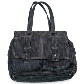 Chanel Denim CC Double Pocket Shoulder Bag