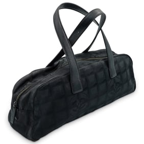 Chanel Nylon Travel Bowler Black