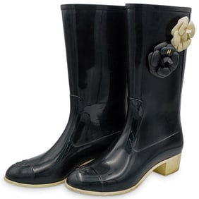 Chanel Rubber Rain Boots