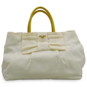 Prada Nylon Tessuto Fiocco Bow Tote