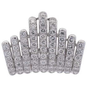 Vintage Platinum and 3.7ct Diamond Pendant