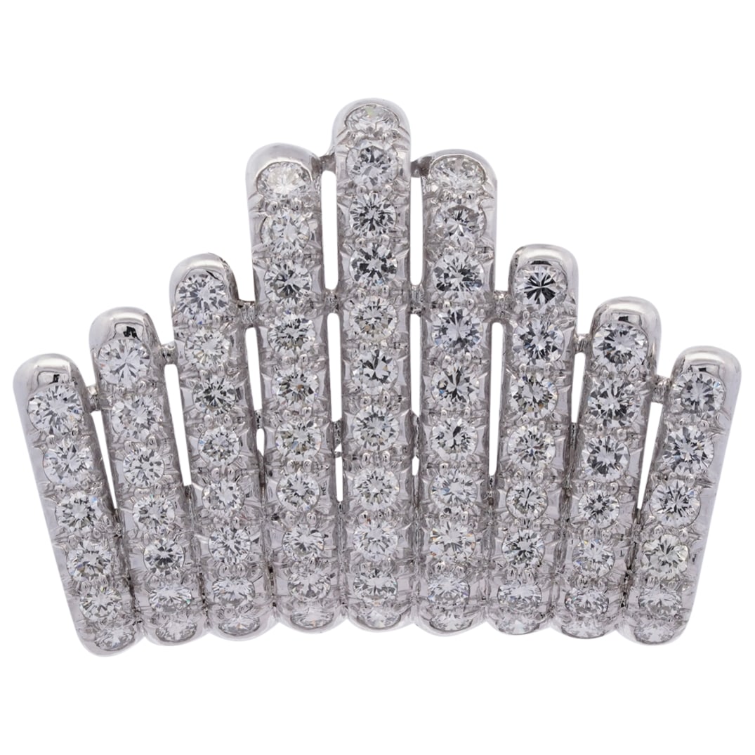 Vintage Platinum and 3.7ct Diamond Pendant (1 of 5)