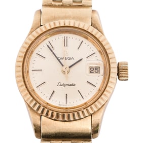 14k Gold Omega Ladymatic Watch