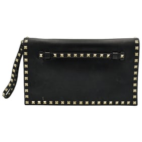 Valentino Rockstud Leather Clutch