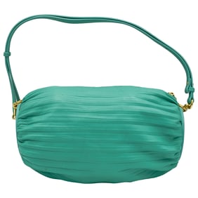 Loewe Lambskin Pleated Bracelet Pouch Shoulder Bag