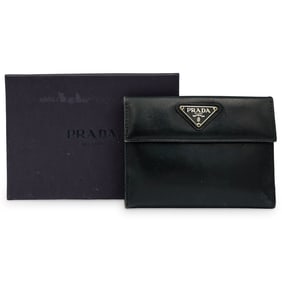 Prada Black Leather Wallet