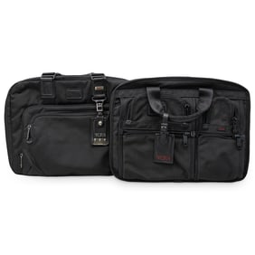 (2Pc) Tumi FXT Ballistic Expandable Laptop Messenger Bags
