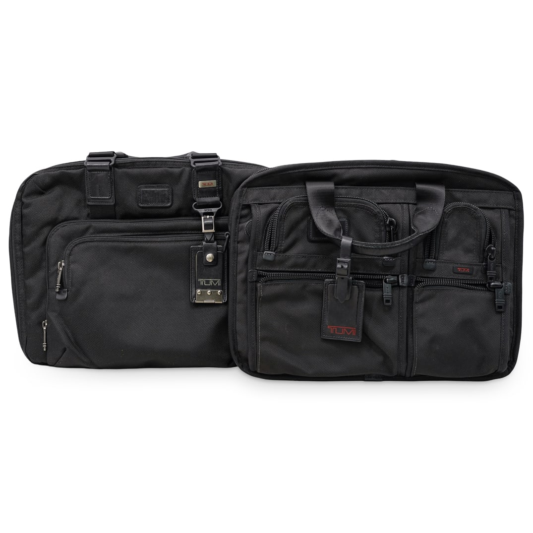 (2Pc) Tumi FXT Ballistic Expandable Laptop Messenger Bags (1 of 7)