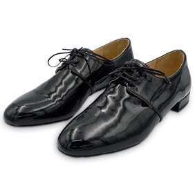 Prada 'Calzature Donna' Oxford Patent Black Leather (36 1/2)