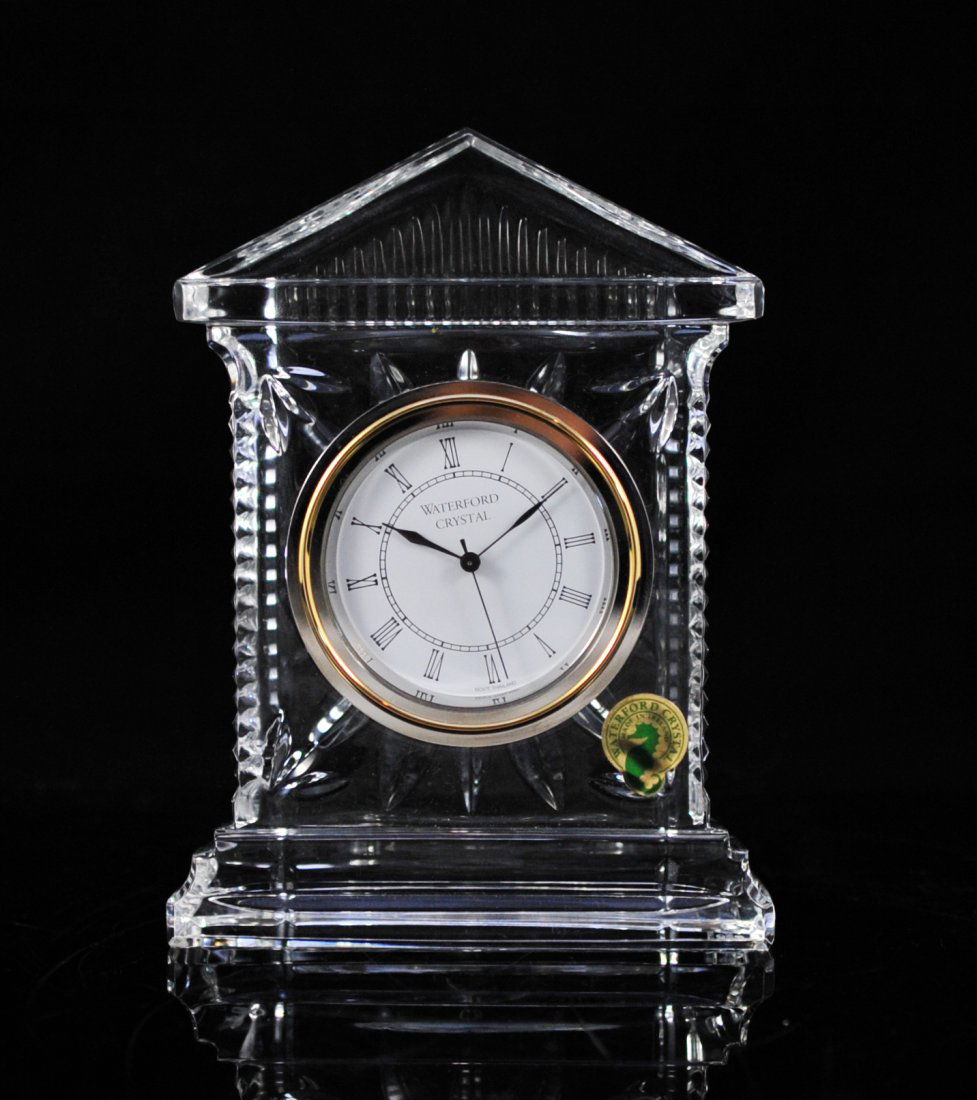 114 Waterford crystal clock in original box