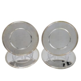 (6 Pc) Christofle Silver Plate Charger Set