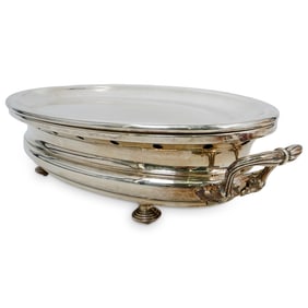 Christofle Silver Plate Large Oval Warmer Chafing Serving Dish