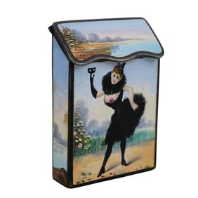 Antique Erotic Enamel Box
