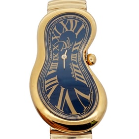 1990's Salvador Dali Softwatch in Gold and Navy