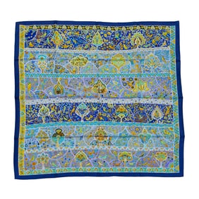 Hermes "Au Pays Des Oiseaux-Fleurs" Silk Scarf