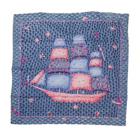 Hermes "Bateau Fleuri" Silk Scarf